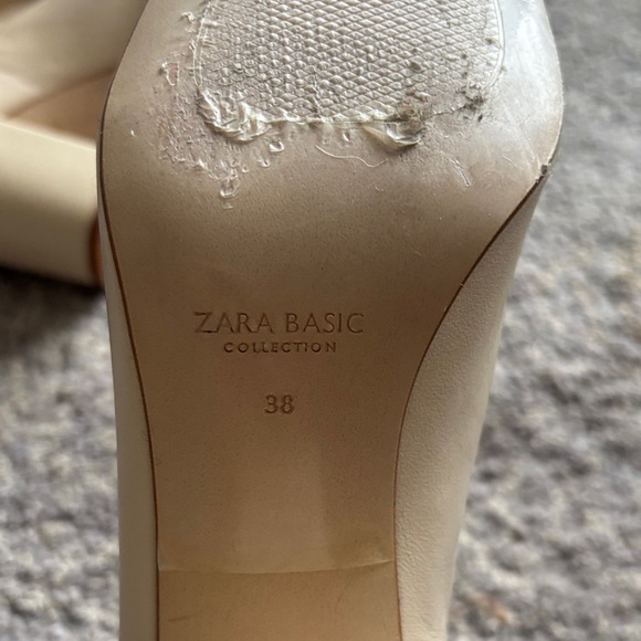 Zara Cream Ankle Booties - Picture 8 of 9